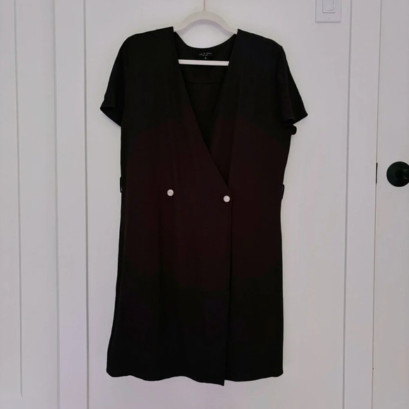 Rag & Bone Blazer Mini Dress Black  Size M - Picture 3 of 9